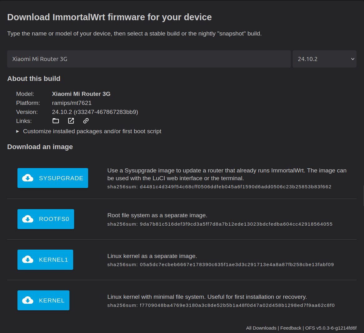 firmwareselec